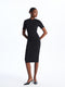 Crew Neck Straight Short Sleeve Women's Bodycon Dress